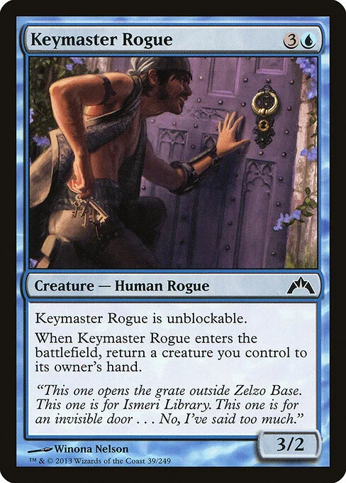 Keymaster Rogue, carta Magic di tipo Creature — Human Rogue illustrata da Winona Nelson