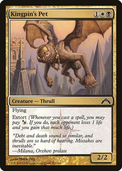 Kingpin's Pet, carta Magic di tipo Creature — Thrull illustrata da Mark Zug