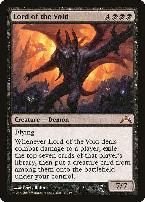 Lord of the Void, carta Magic di tipo Creature — Demon illustrata da Chris Rahn