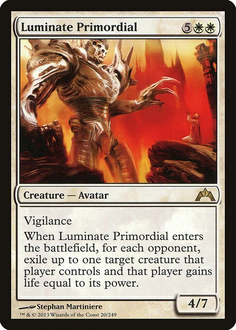 Luminate Primordial, carta Magic di tipo Creature — Avatar illustrata da Stephan Martiniere