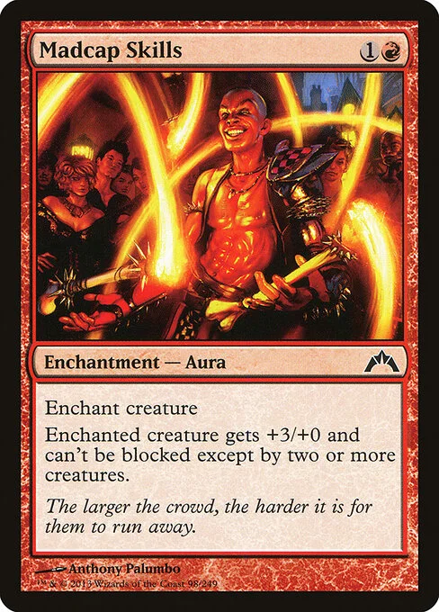 Madcap Skills, carta Magic di tipo Enchantment — Aura illustrata da Anthony Palumbo
