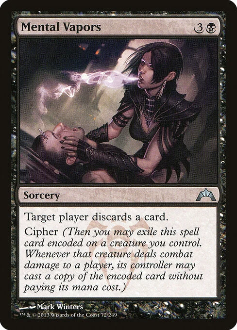 Mental Vapors, carta Magic di tipo Sorcery illustrata da Mark Winters