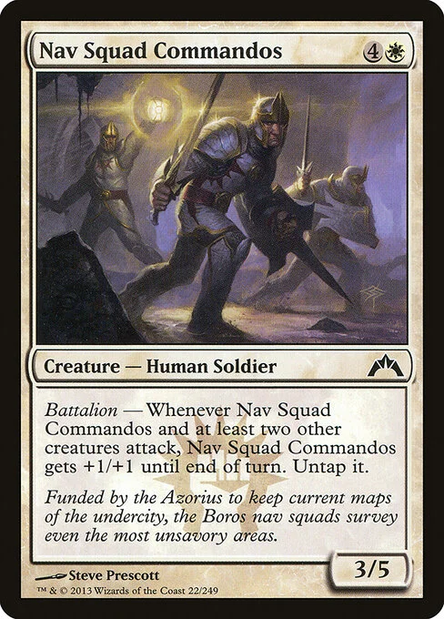 Nav Squad Commandos, carta Magic di tipo Creature — Human Soldier illustrata da Steve Prescott