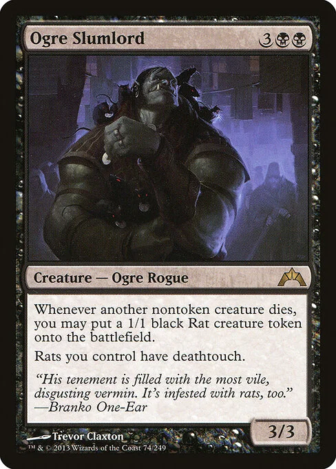 Ogre Slumlord, carta Magic di tipo Creature — Ogre Rogue illustrata da Trevor Claxton