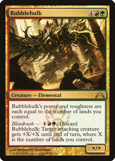 Rubblehulk, carta Magic di tipo Creature — Elemental illustrata da Raymond Swanland