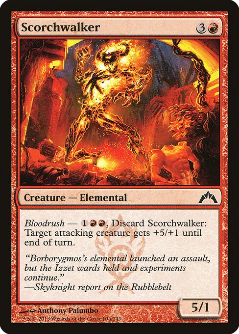 Scorchwalker, carta Magic di tipo Creature — Elemental illustrata da Anthony Palumbo
