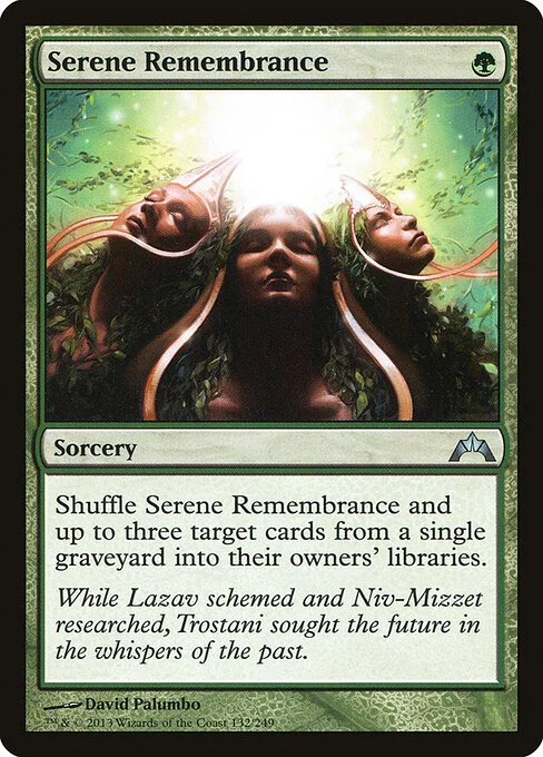 Serene Remembrance, carta Magic di tipo Sorcery illustrata da David Palumbo