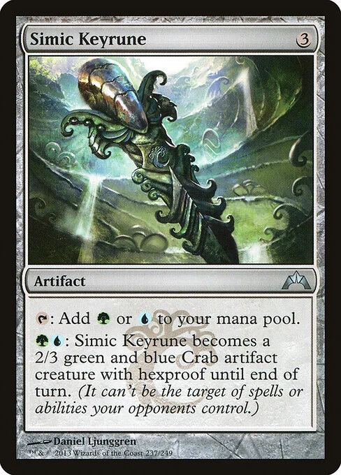 Simic Keyrune, carta Magic di tipo Artifact illustrata da Daniel Ljunggren