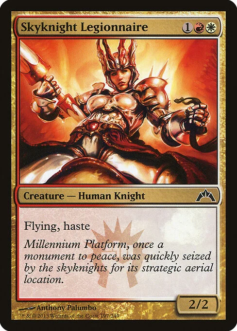 Skyknight Legionnaire, carta Magic di tipo Creature — Human Knight illustrata da Anthony Palumbo