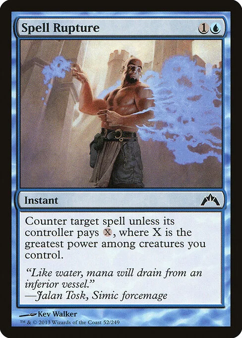 Spell Rupture, carta Magic di tipo Instant illustrata da Kev Walker