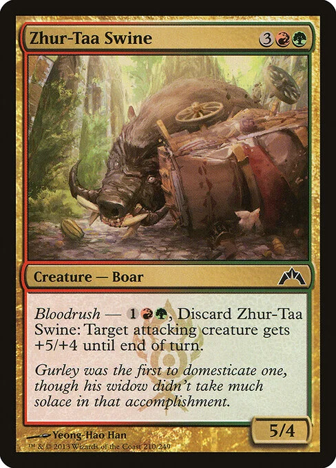 Zhur-Taa Swine, carta Magic di tipo Creature — Boar illustrata da Yeong-Hao Han