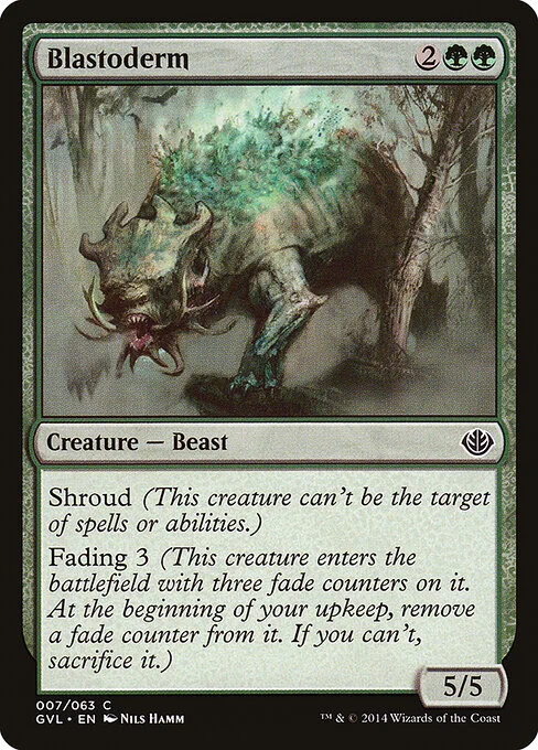 Blastoderm, carta Magic di tipo Creature — Beast illustrata da Nils Hamm