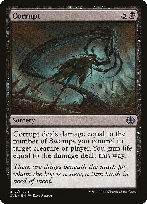 Corrupt, carta Magic di tipo Sorcery illustrata da Dave Allsop