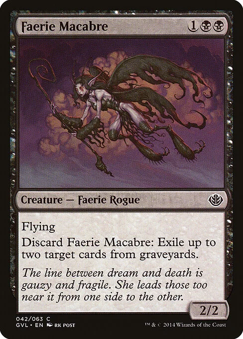 Faerie Macabre, carta Magic di tipo Creature — Faerie Rogue illustrata da rk post
