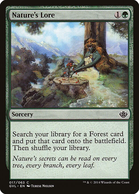 Nature's Lore, carta Magic di tipo Sorcery illustrata da Terese Nielsen