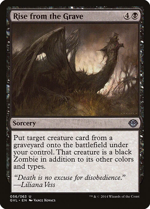 Rise from the Grave, carta Magic di tipo Sorcery illustrata da Vance Kovacs