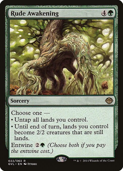 Rude Awakening, carta Magic di tipo Sorcery illustrata da Ittoku