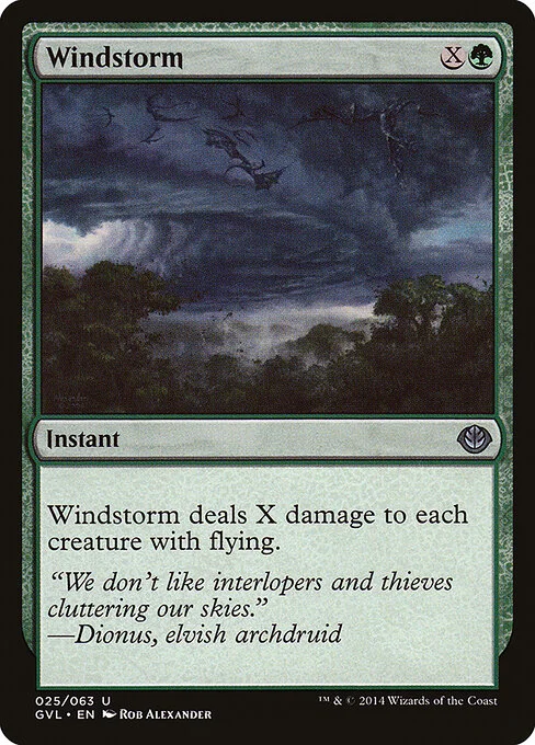 Windstorm, carta Magic di tipo Instant illustrata da Rob Alexander