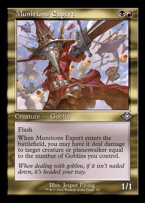Munitions Expert, carta Magic di tipo Creature — Goblin illustrata da Jesper Ejsing
