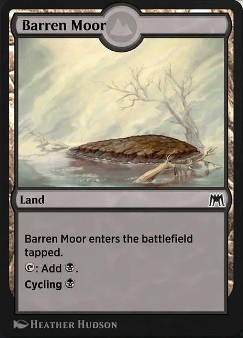 Barren Moor, carta Magic di tipo Land illustrata da Heather Hudson