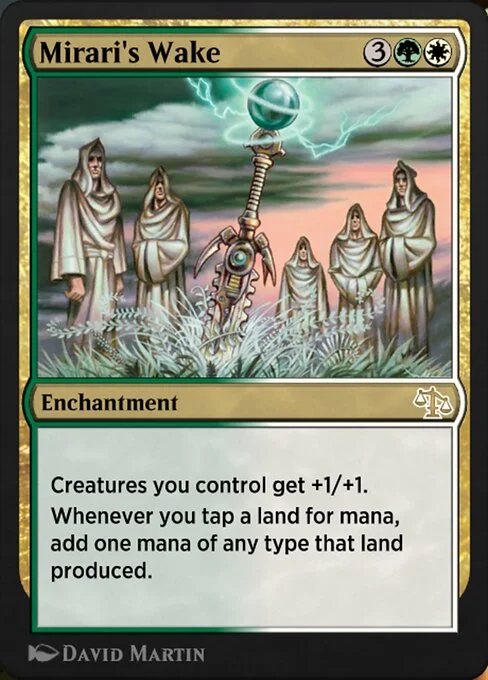 Mirari's Wake, carta Magic di tipo Enchantment illustrata da David Martin