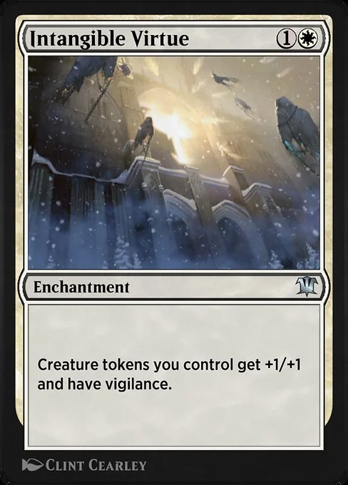 Intangible Virtue, carta Magic di tipo Enchantment illustrata da Clint Cearley