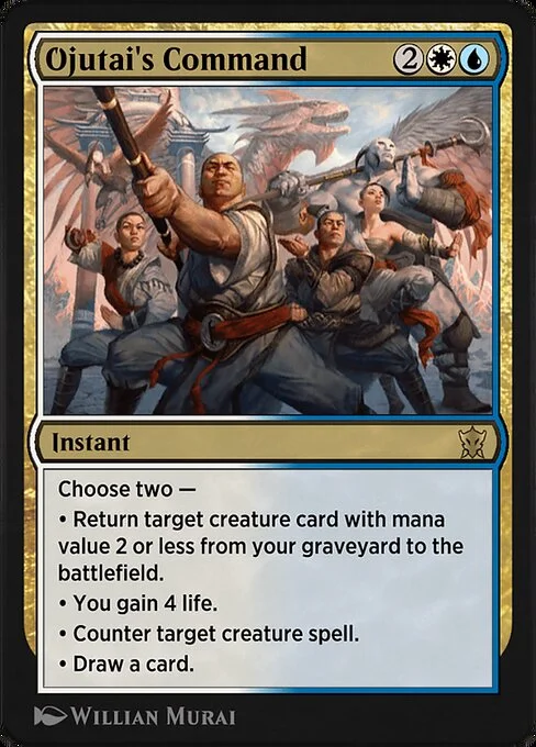 Ojutai's Command, carta Magic di tipo Instant illustrata da Willian Murai
