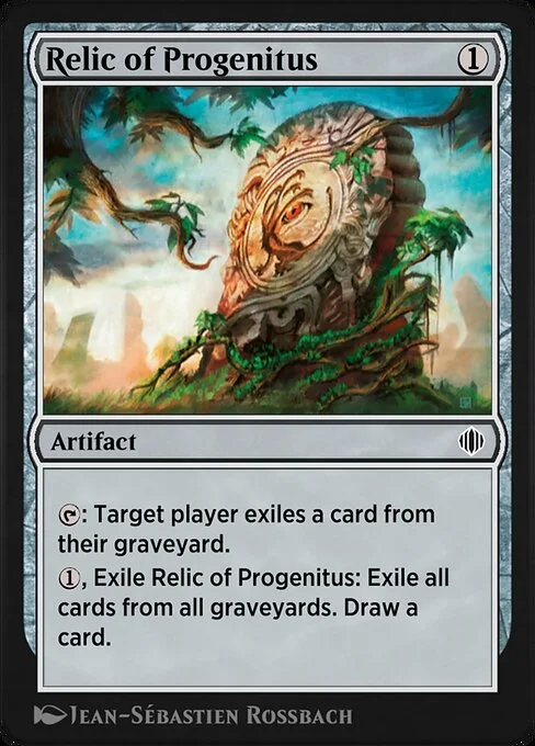 Relic of Progenitus, carta Magic di tipo Artifact illustrata da Jean-Sébastien Rossbach