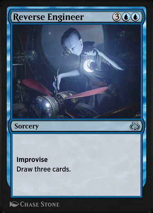 Reverse Engineer, carta Magic di tipo Sorcery illustrata da Chase Stone