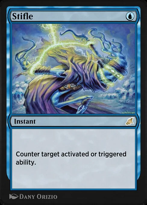 Stifle, carta Magic di tipo Instant illustrata da Dany Orizio