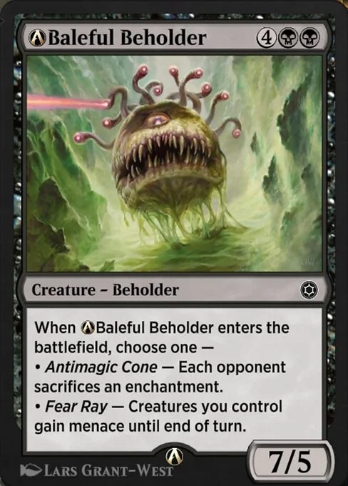 A-Baleful Beholder, carta Magic di tipo Creature — Beholder illustrata da Lars Grant-West