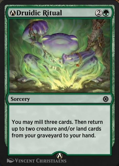 A-Druidic Ritual, carta Magic di tipo Sorcery illustrata da Vincent Christiaens
