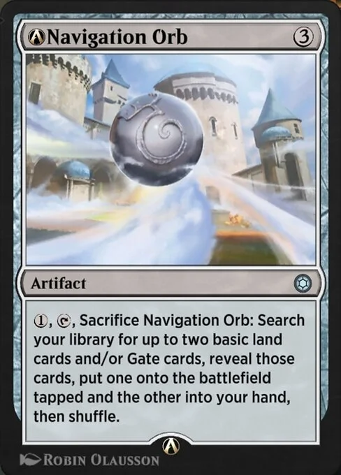 A-Navigation Orb, carta Magic di tipo Artifact illustrata da Robin Olausson