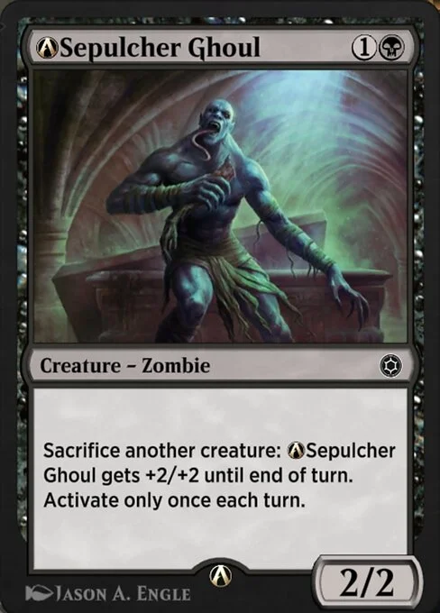 A-Sepulcher Ghoul, carta Magic di tipo Creature — Zombie illustrata da Jason A. Engle