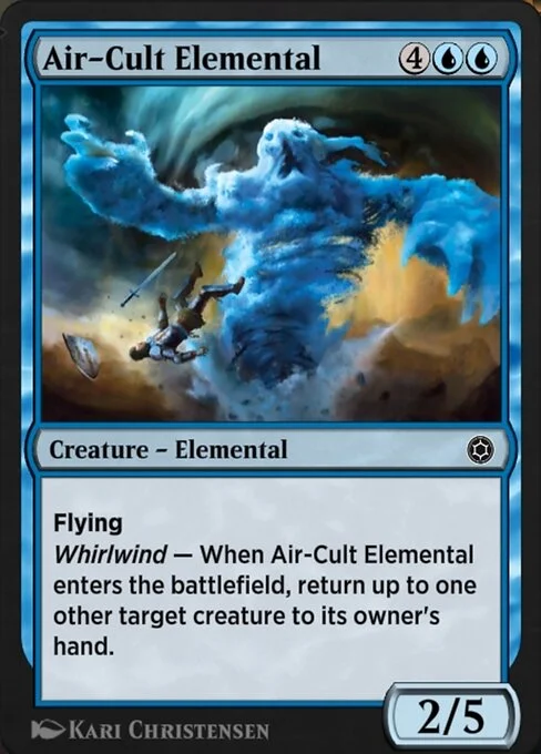 Air-Cult Elemental, carta Magic di tipo Creature — Elemental illustrata da Kari Christensen
