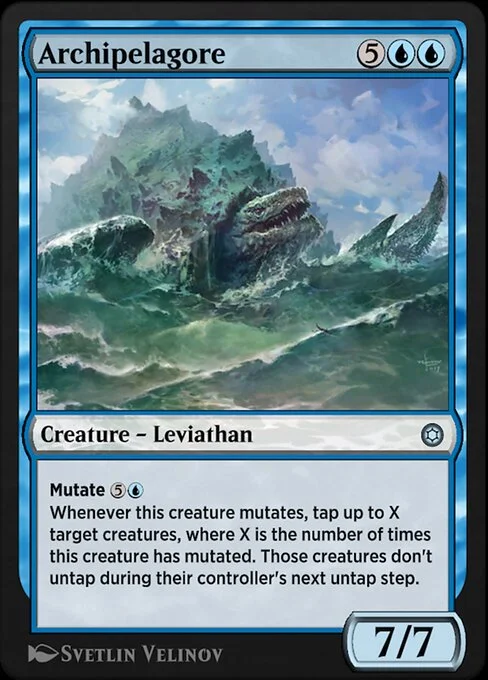 Archipelagore, carta Magic di tipo Creature — Leviathan illustrata da Svetlin Velinov