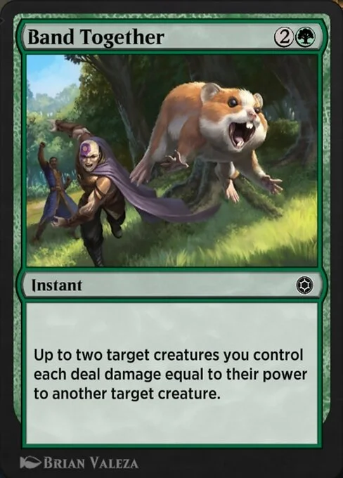 Band Together, carta Magic di tipo Instant illustrata da Brian Valeza