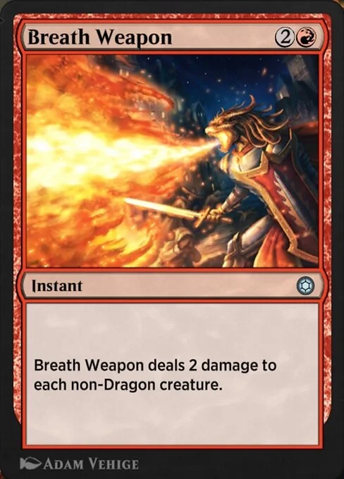 Breath Weapon, carta Magic di tipo Instant illustrata da Adam Vehige