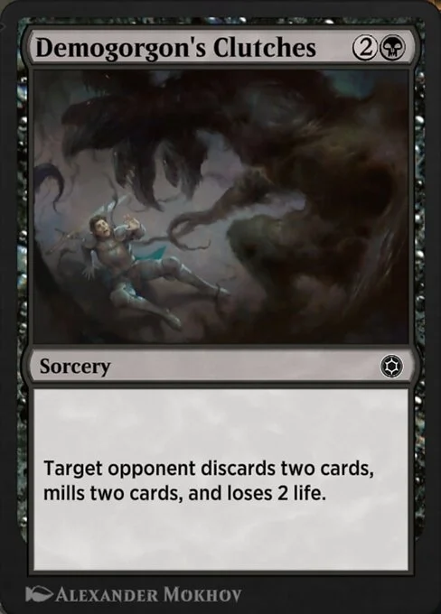 Demogorgon's Clutches, carta Magic di tipo Sorcery illustrata da Alexander Mokhov