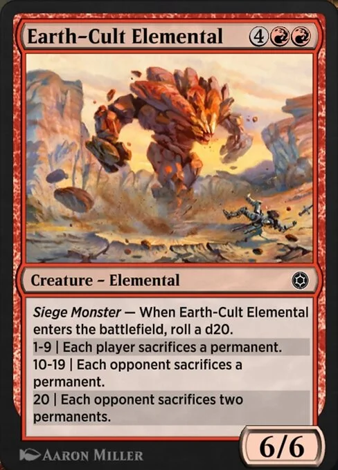 Earth-Cult Elemental, carta Magic di tipo Creature — Elemental illustrata da Aaron Miller