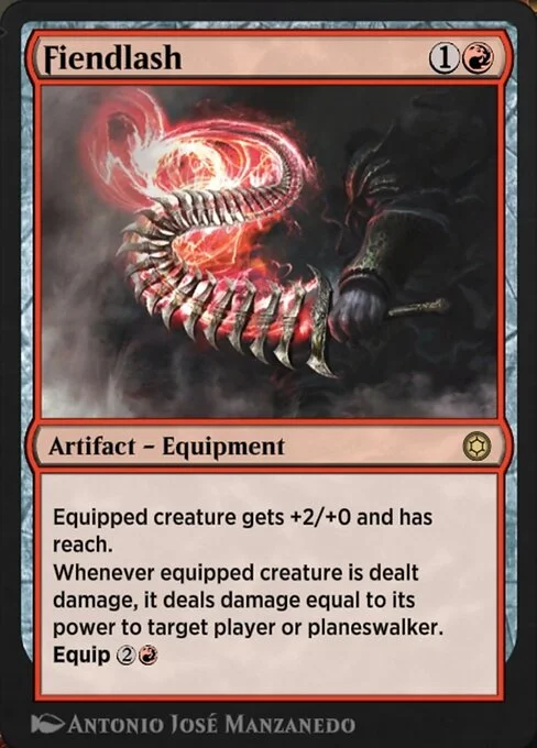 Fiendlash, carta Magic di tipo Artifact — Equipment illustrata da Antonio José Manzanedo