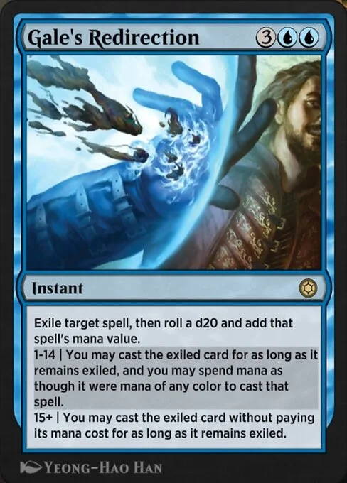 Gale's Redirection, carta Magic di tipo Instant illustrata da Yeong-Hao Han