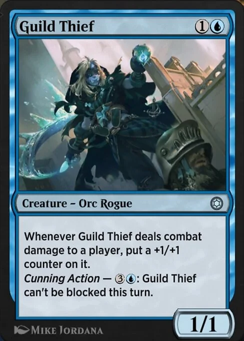 Guild Thief, carta Magic di tipo Creature — Orc Rogue illustrata da Mike Jordana