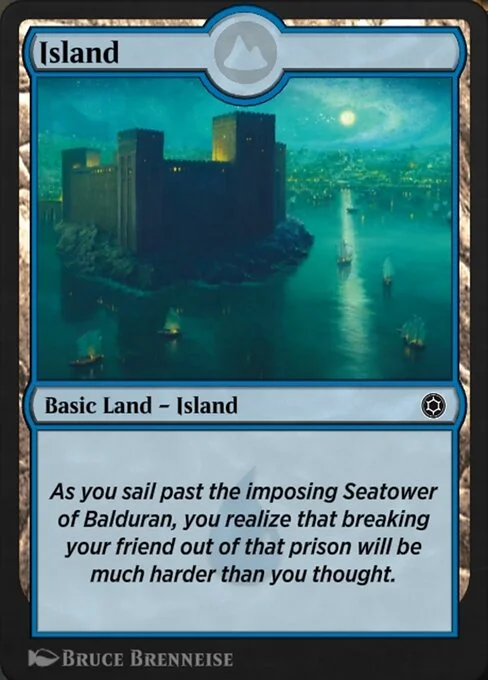Island, carta Magic di tipo Basic Land — Island illustrata da Bruce Brenneise
