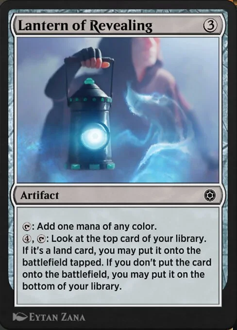 Lantern of Revealing, carta Magic di tipo Artifact illustrata da Eytan Zana