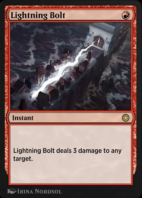 Lightning Bolt, carta Magic di tipo Instant illustrata da Irina Nordsol