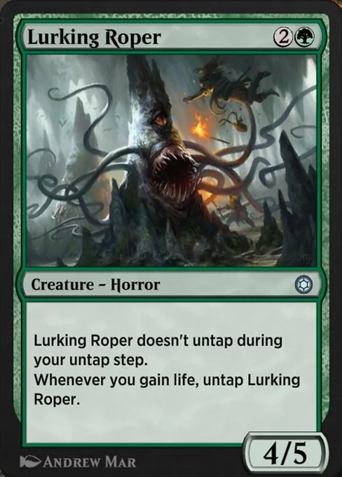 Lurking Roper, carta Magic di tipo Creature — Horror illustrata da Andrew Mar