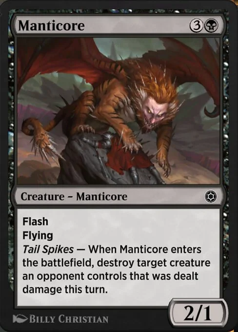 Manticore, carta Magic di tipo Creature — Manticore illustrata da Billy Christian