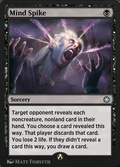 Mind Spike, carta Magic di tipo Sorcery illustrata da Matt Forsyth