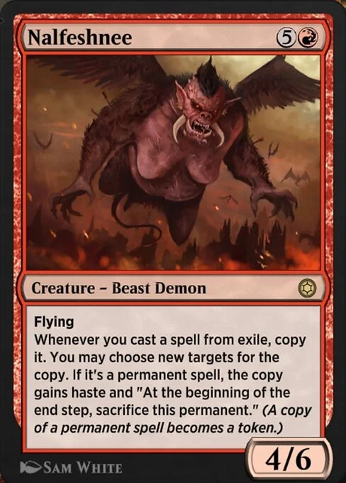 Nalfeshnee, carta Magic di tipo Creature — Beast Demon illustrata da Sam White